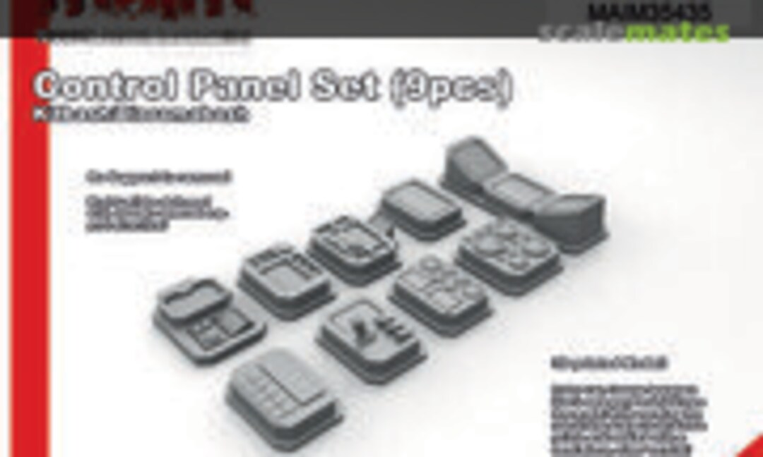 1:35 Control Panel Set (9pcs) - Kitbash/Dioramabash / Uniscale (MAiM MAIM35435) MAIM35435