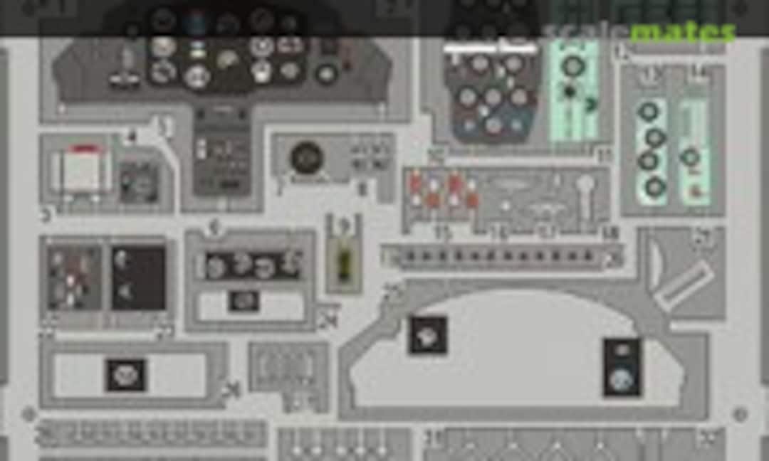 1:32 MiG-17 dashboard 1/32 (Eduard 33009)