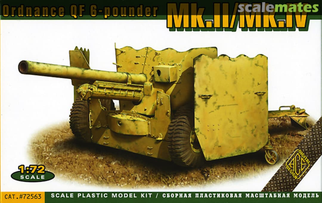 Boxart Ordnance QF 6-pounder Mk.II/Mk.IV 72563 ACE Boxart Ordnance QF 6-pounder Mk.II/Mk.IV 72563 ACE
