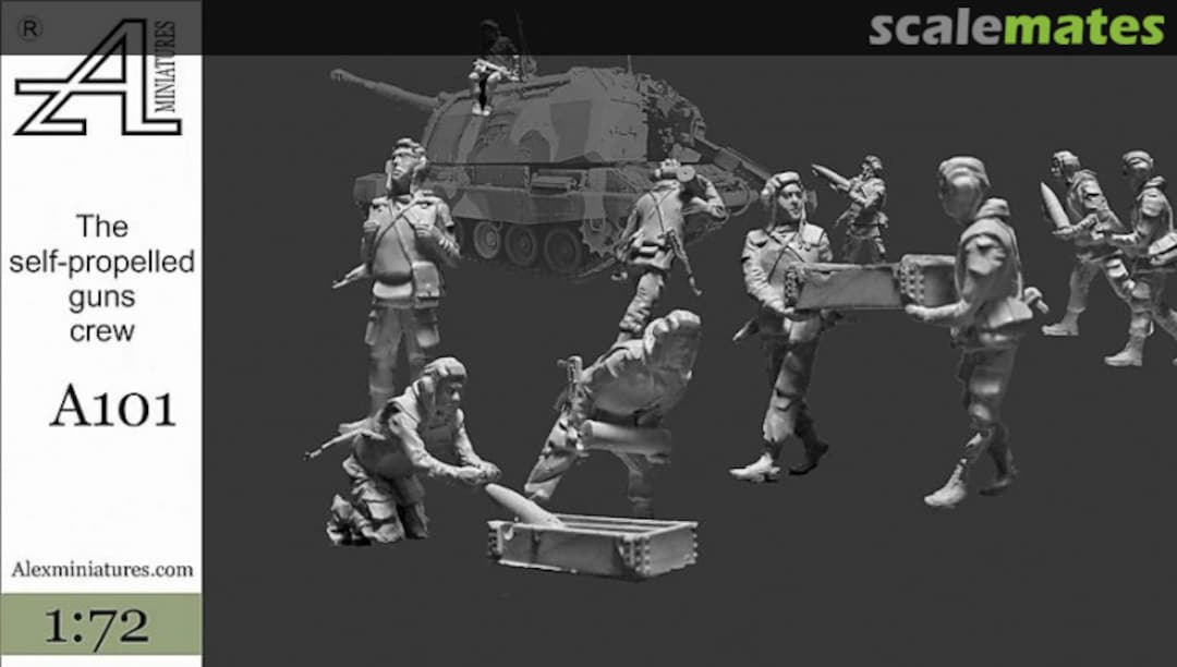 Boxart The self-propelled guns crew A101 Alex Miniatures