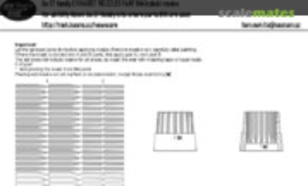 1:48 Su-27 family EXHAUST NOZZLES part B14 kabuki masks (New Ware NWAM0821) NWAM0821