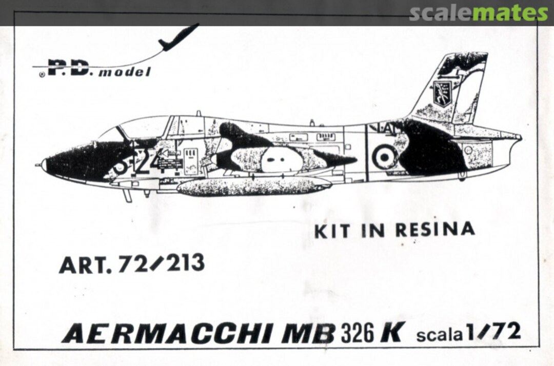 Boxart Aermacchi MB326K 72/213 P.D. Model Vicenza Boxart Aermacchi MB326K 72/213 P.D. Model Vicenza