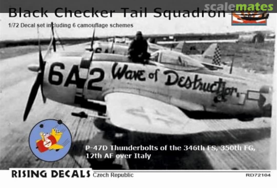 Boxart Black Checker Tail Squadron RD72104 Rising Decals Boxart Black Checker Tail Squadron RD72104 Rising Decals