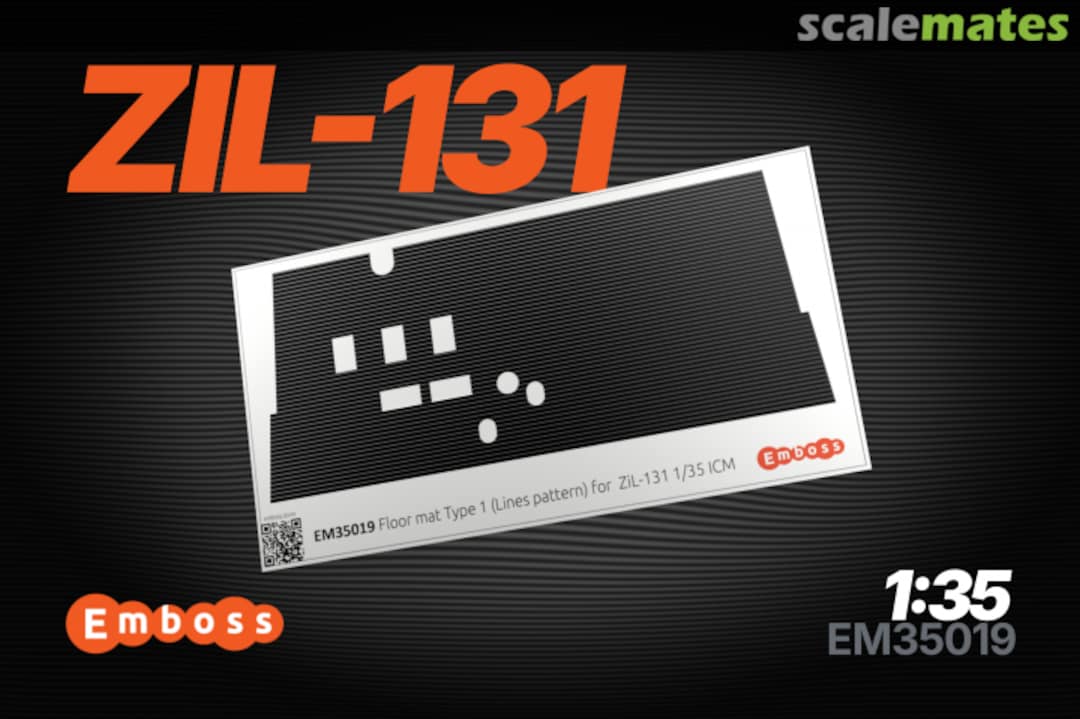 Boxart ZIL-131 Cab Mat (Lines) interior 3D decals EM35019 Embase