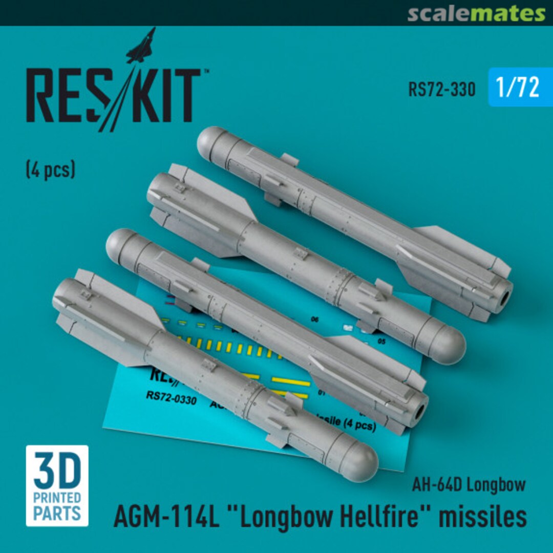 Boxart AGM-114L Longbow Hellfire missiles RS72-0330 ResKit