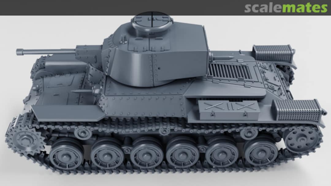 Boxart Medium Tank Type 97 Chi-Ha Kai - late type - closed hatch 72011903 EMP3d Boxart Medium Tank Type 97 Chi-Ha Kai - late type - closed hatch 72011903 EMP3d