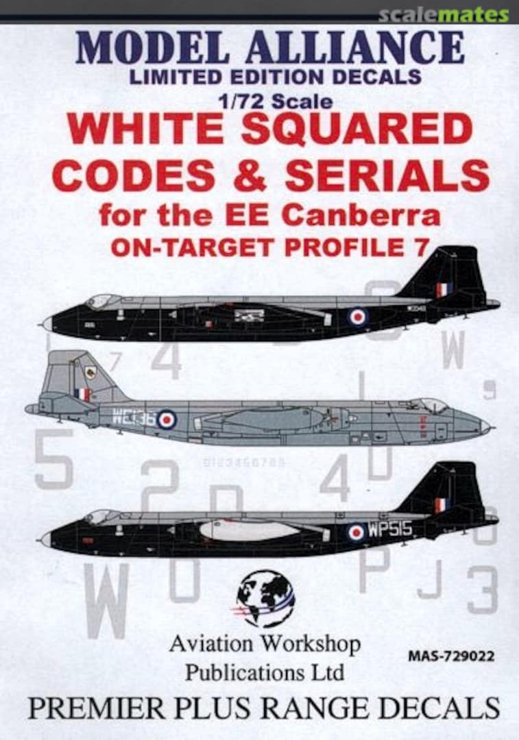 Boxart BAC/EE Canberra: White Squared Codes & Serials MAS-729022 Model Alliance Boxart BAC/EE Canberra: White Squared Codes & Serials MAS-729022 Model Alliance