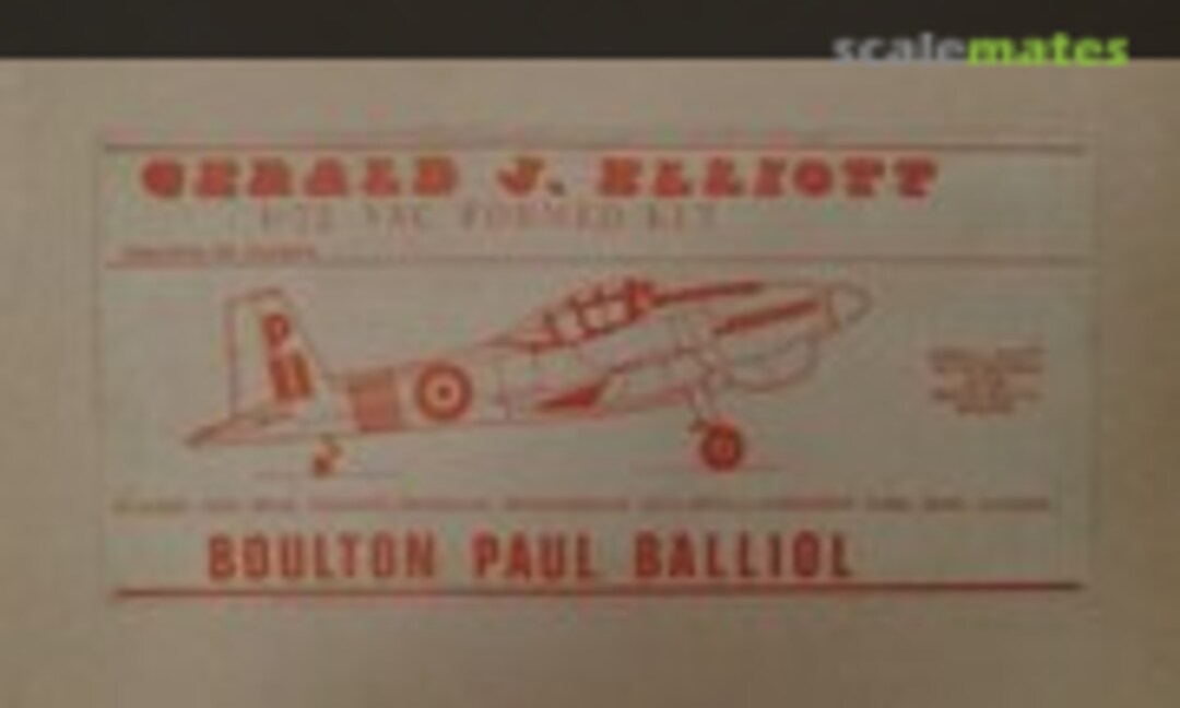 1:72 Boulton Paul Balliol (Gerald J. Elliott )