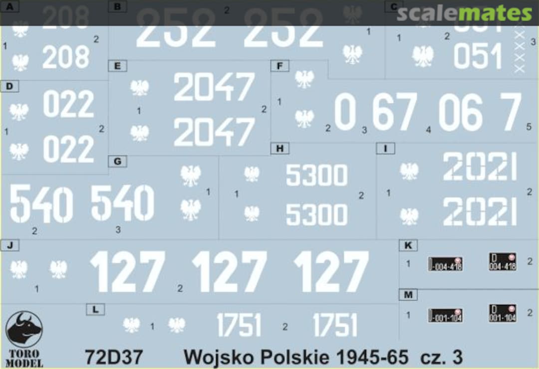 Boxart Polish Army 1945-65 vol. 3 72D37 ToRo Model Boxart Polish Army 1945-65 vol. 3 72D37 ToRo Model