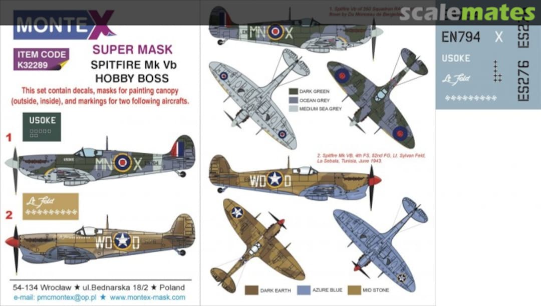 Boxart Spitfire Mk Vb K32289 Montex