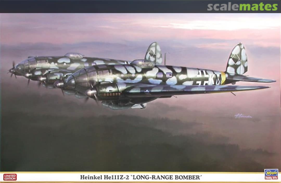 Boxart Heinkel He111Z-2 `Long-Range Bomber´ 01940 Hasegawa Boxart Heinkel He111Z-2 `Long-Range Bomber´ 01940 Hasegawa