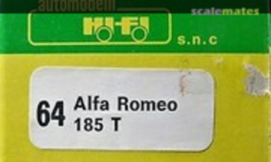 1:43 Alfa Romeo 185T F1 "Benetton" (Hi Fi Automodelli 64) 64