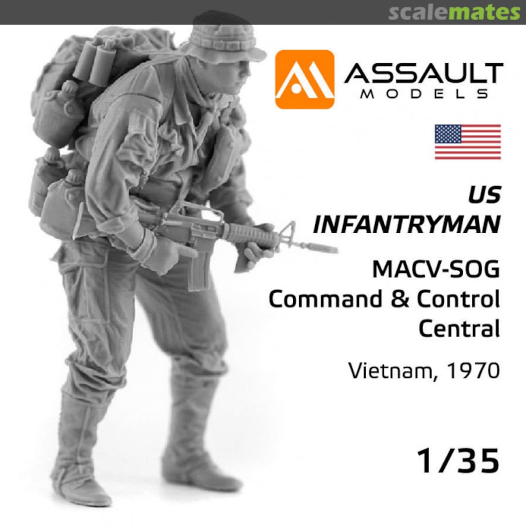Boxart US Infantryman, MACV-SOG, Command & Control Central 35016 Assault Models Boxart US Infantryman, MACV-SOG, Command & Control Central 35016 Assault Models