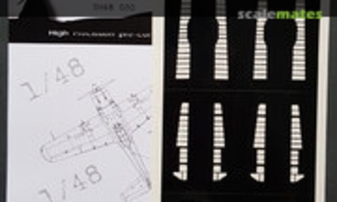 1:48 Nakajima Ki-84 Hayate Control Surfaces (DEAD Design Models SM48030) SM48030