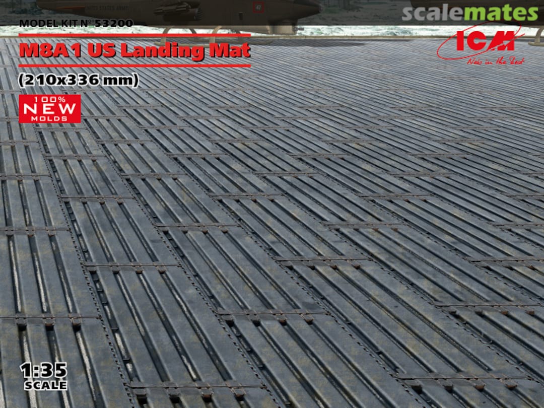 Boxart M8A1 US Landing Mat 53200 ICM