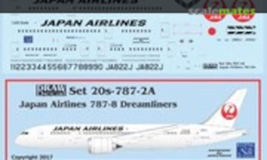 1:200 Japan Airlines 787-8 Dreamliners (Draw Decal 20-787-2A) 20-787-2A