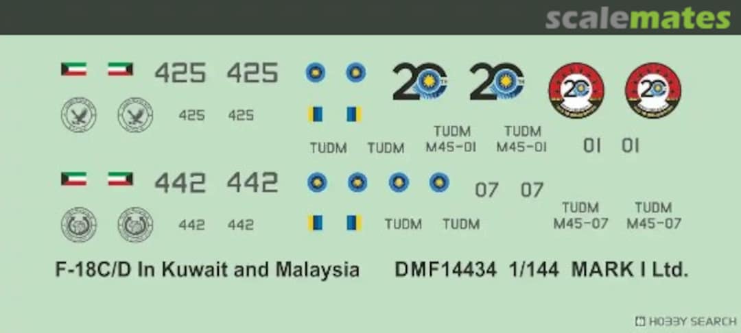 Boxart F/A-18C/D in Kuwait & Malaysia DMF14434 Mark I Decals Boxart F/A-18C/D in Kuwait & Malaysia DMF14434 Mark I Decals