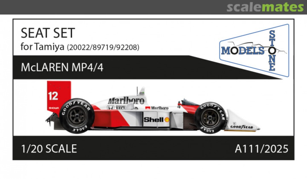 Boxart McLaren MP4/4 Seat Set A111/2025 Stone Models