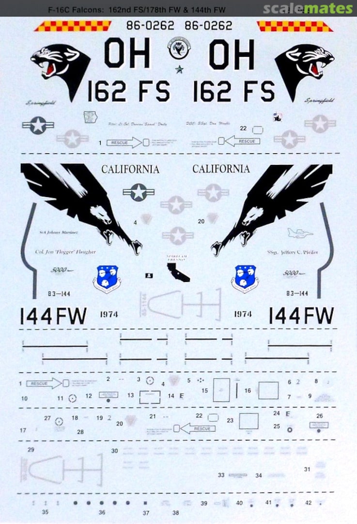 Boxart F-16C Falcons 48-1055 SuperScale International Boxart F-16C Falcons 48-1055 SuperScale International