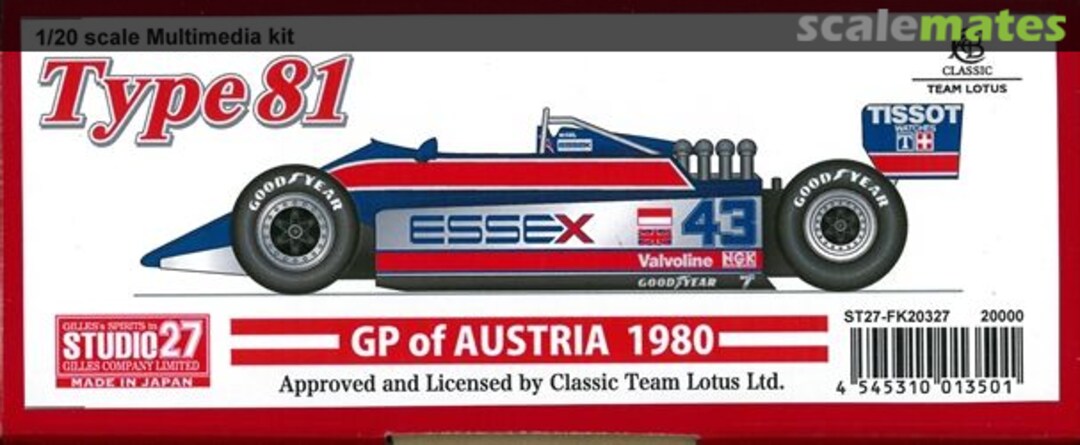 Boxart Lotus Type 81 ST27-FK20327 Studio27 Boxart Lotus Type 81 ST27-FK20327 Studio27