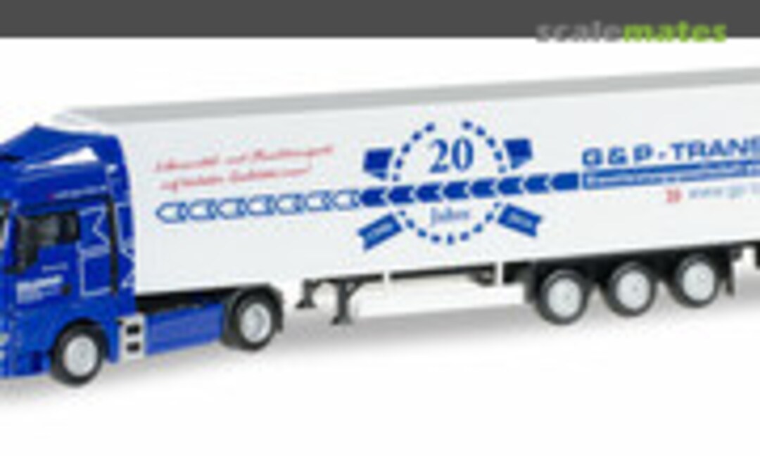 MAN TGX XLX Kühlkoffer-Sattelzug &quot;G&amp;P Trans&quot; (Herpa 923002)