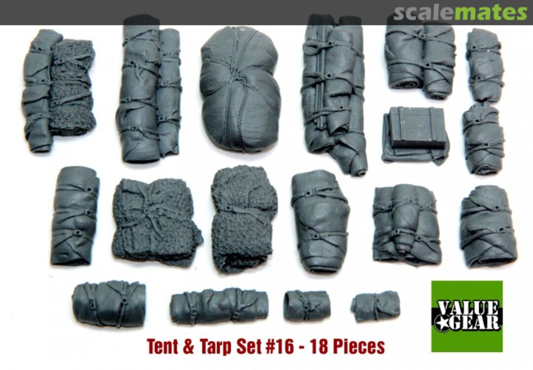 Boxart Universal Tents & Tarps Set #16 (18pcs) VG016 Value Gear Boxart Universal Tents & Tarps Set #16 (18pcs) VG016 Value Gear