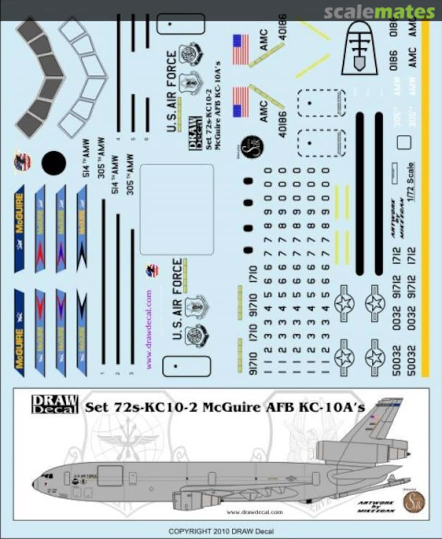 Boxart McDonnell Douglas KC-10 72-KC10-2 Draw Decal Boxart McDonnell Douglas KC-10 72-KC10-2 Draw Decal