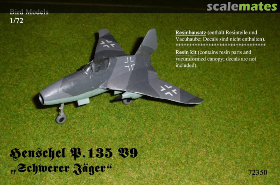 Boxart Henschel P.135 V9 72350 Bird Models