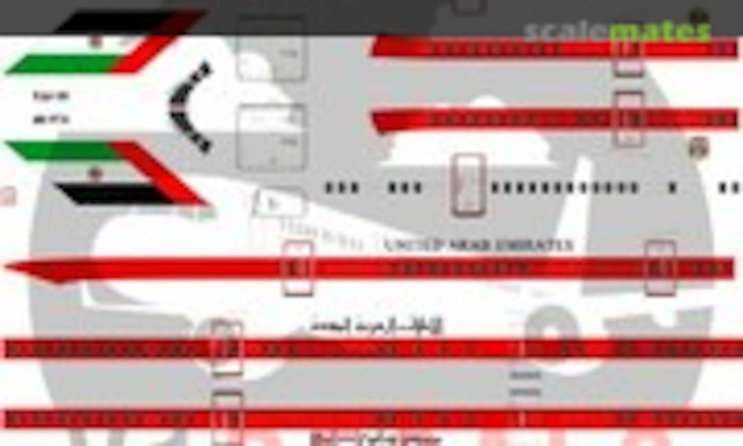 1:144 United Arab Emirates Boeing 747-8 (V1 Decals V1D0610-144) V1D0610-144