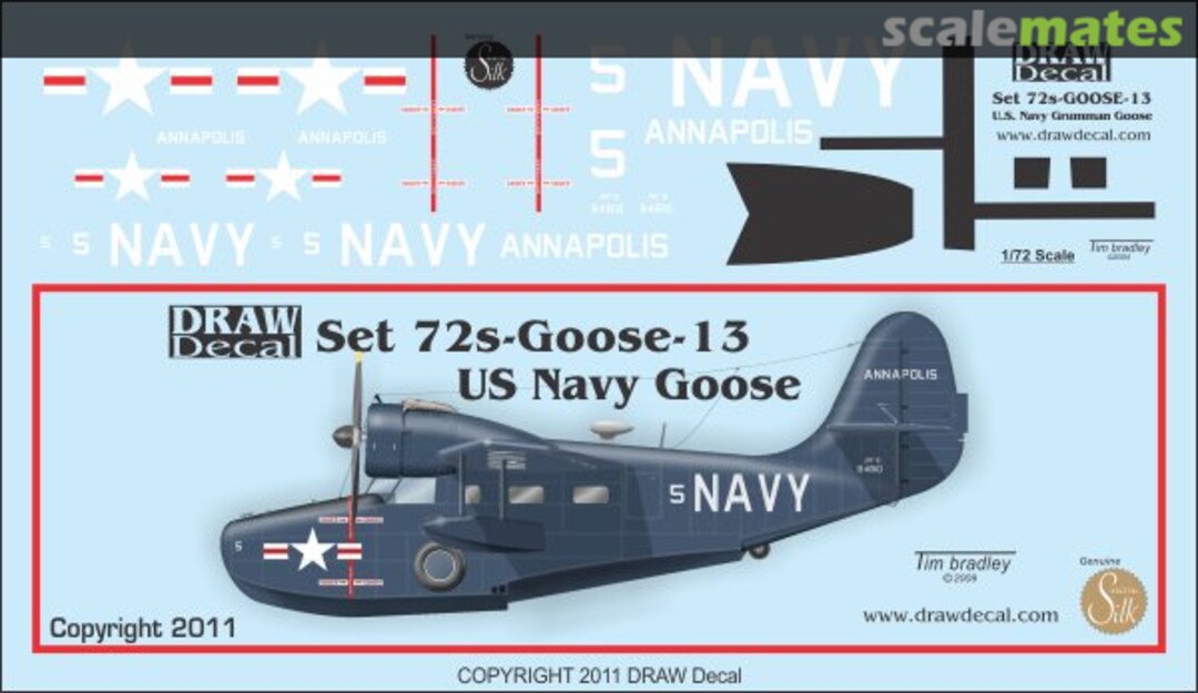 Boxart Grumman JRF-5 Goose 72-Goose-13 Draw Decal Boxart Grumman JRF-5 Goose 72-Goose-13 Draw Decal