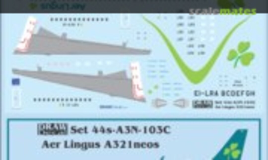 1:144 Aer Lingus A321neos (Draw Decal 44-A3N-103C)