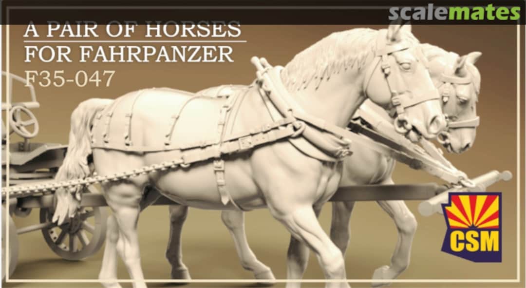 Boxart A pair of horses for Fahrpanzer F35-047 Copper State Models Boxart A pair of horses for Fahrpanzer F35-047 Copper State Models