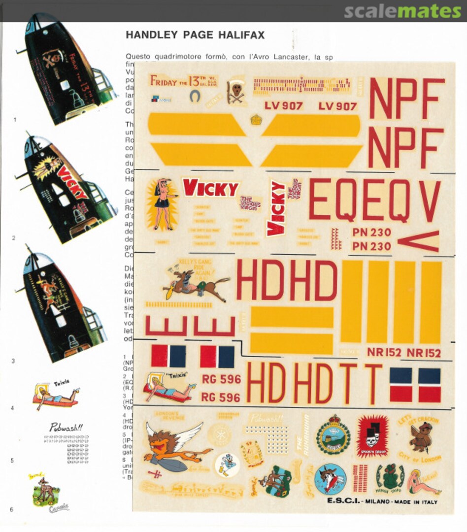 Boxart Handley Page Halifax 50 ESCI Boxart Handley Page Halifax 50 ESCI