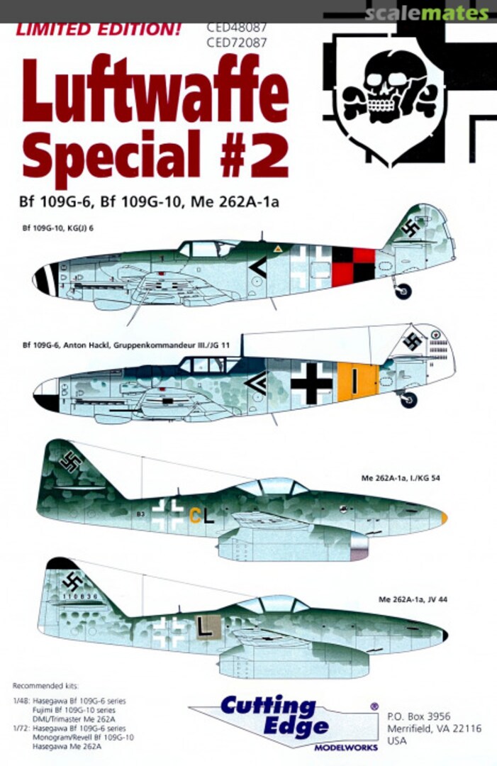 Boxart Luftwaffe Special #2 CED72087 Cutting Edge Modelworks Boxart Luftwaffe Special #2 CED72087 Cutting Edge Modelworks