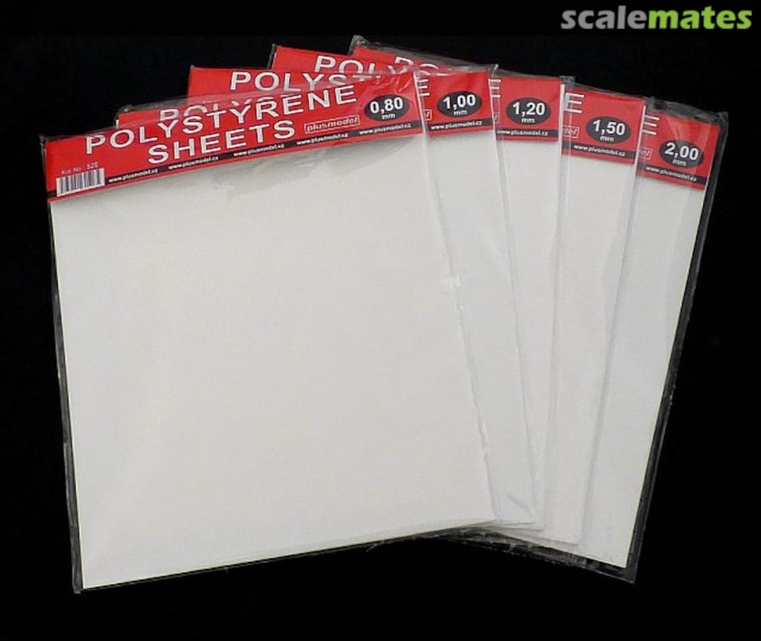Boxart Polystyrene sheets 1 mm (220mmx190mm) 527 PlusModel