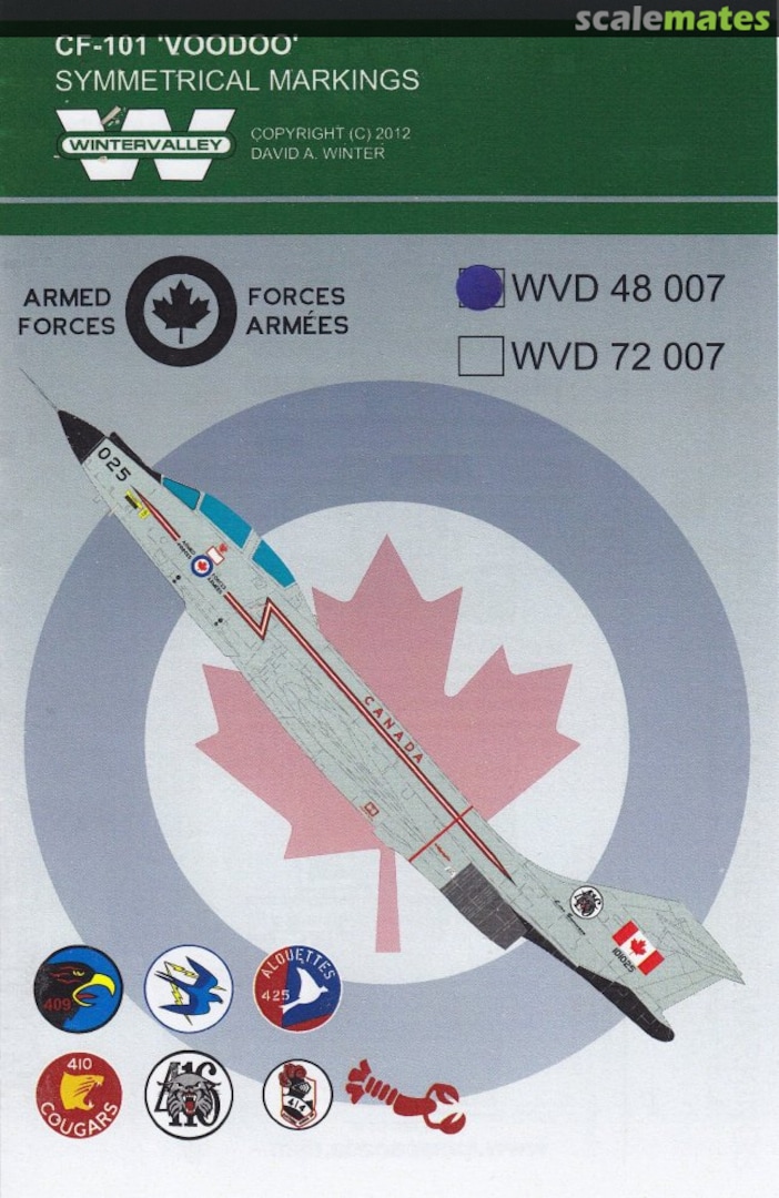 Boxart CF-101 Voodoo 48-007 Canuck Model Products Boxart CF-101 Voodoo 48-007 Canuck Model Products