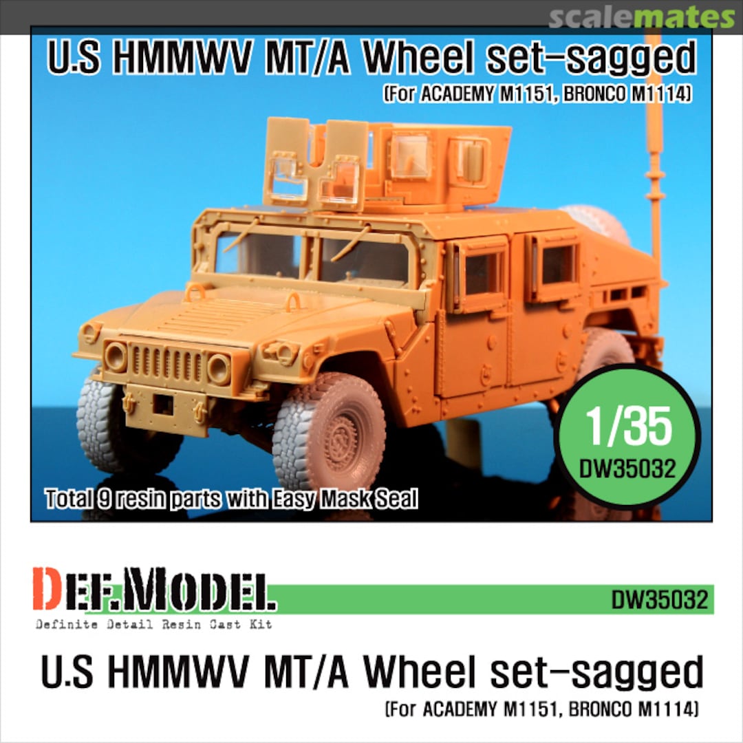 Boxart U.S. HMMWV MT/V Wheel Set-sagged DW35032 Def.Model Boxart U.S. HMMWV MT/V Wheel Set-sagged DW35032 Def.Model