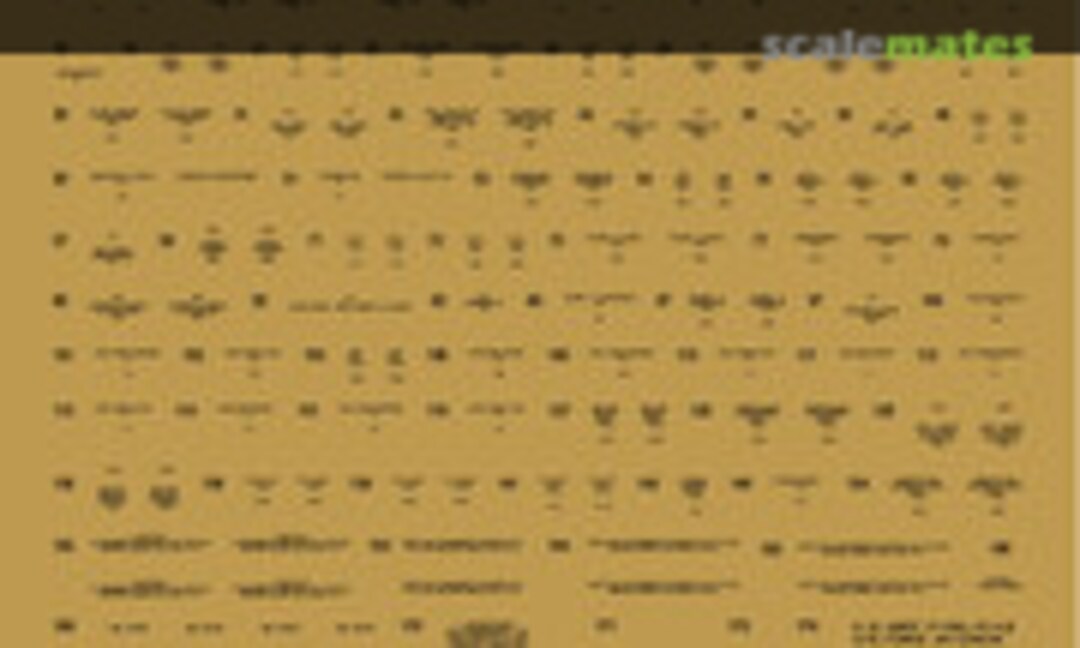 1:32 P-38 Lightning Stencils Ver 1.0 (HobbyDecal ST32012V1) ST32012V1