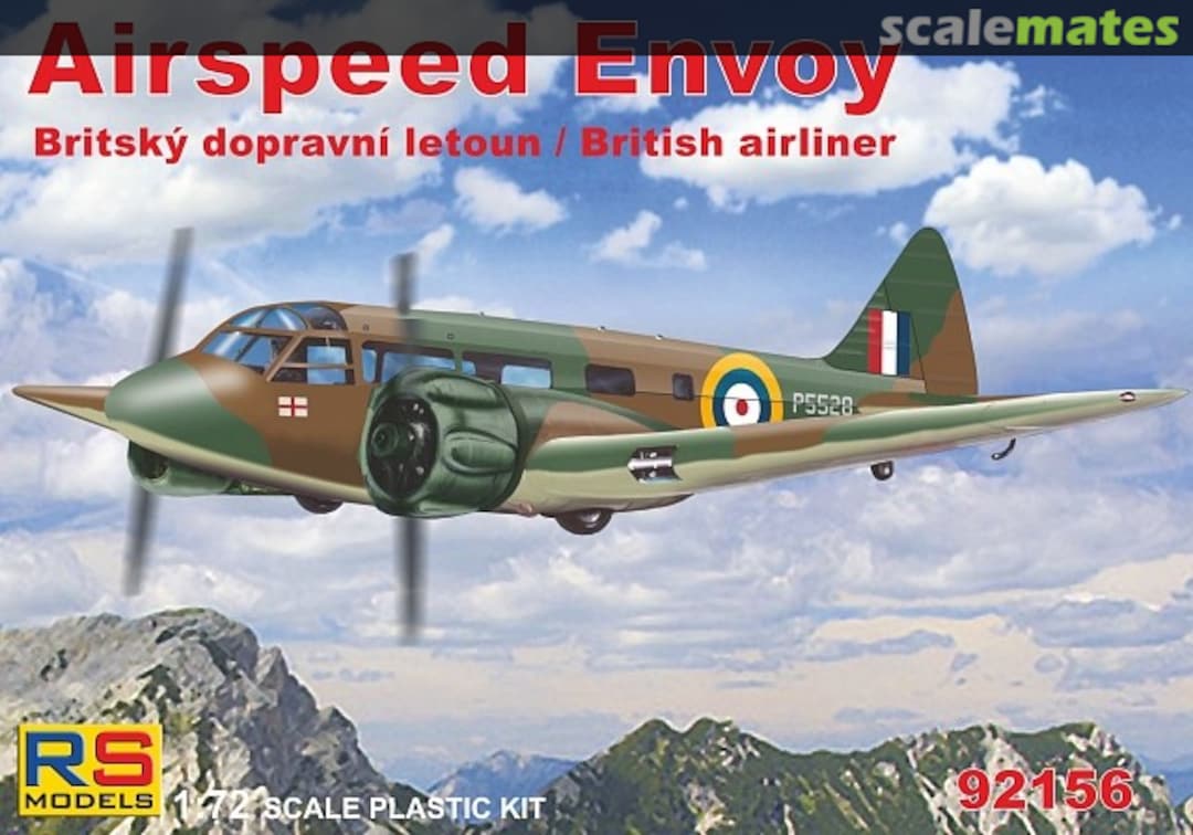 Boxart Airspeed Envoy 92156 RS Models Boxart Airspeed Envoy 92156 RS Models