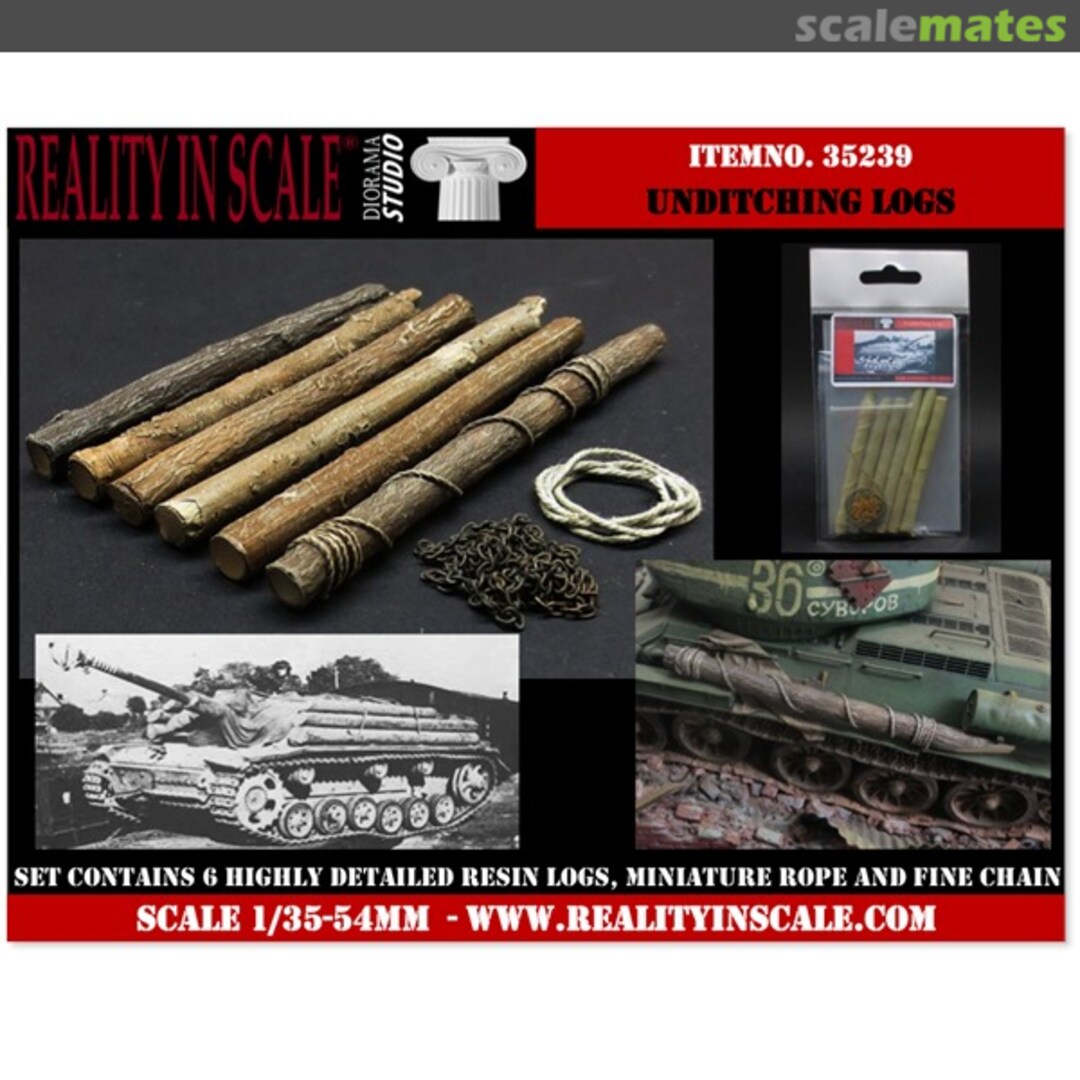 Boxart Unditching / Additional Armour Logs 35239 Reality in Scale Boxart Unditching / Additional Armour Logs 35239 Reality in Scale