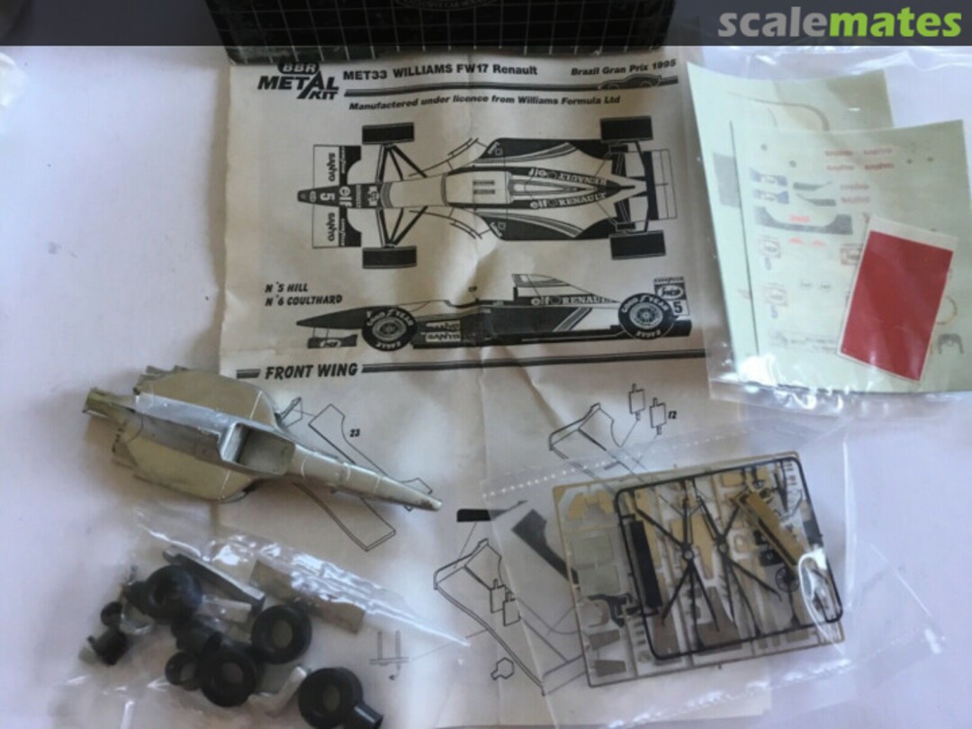 Boxart Williams-Renault FW17 "Rothmans" MET33 BBR Boxart Williams-Renault FW17 "Rothmans" MET33 BBR
