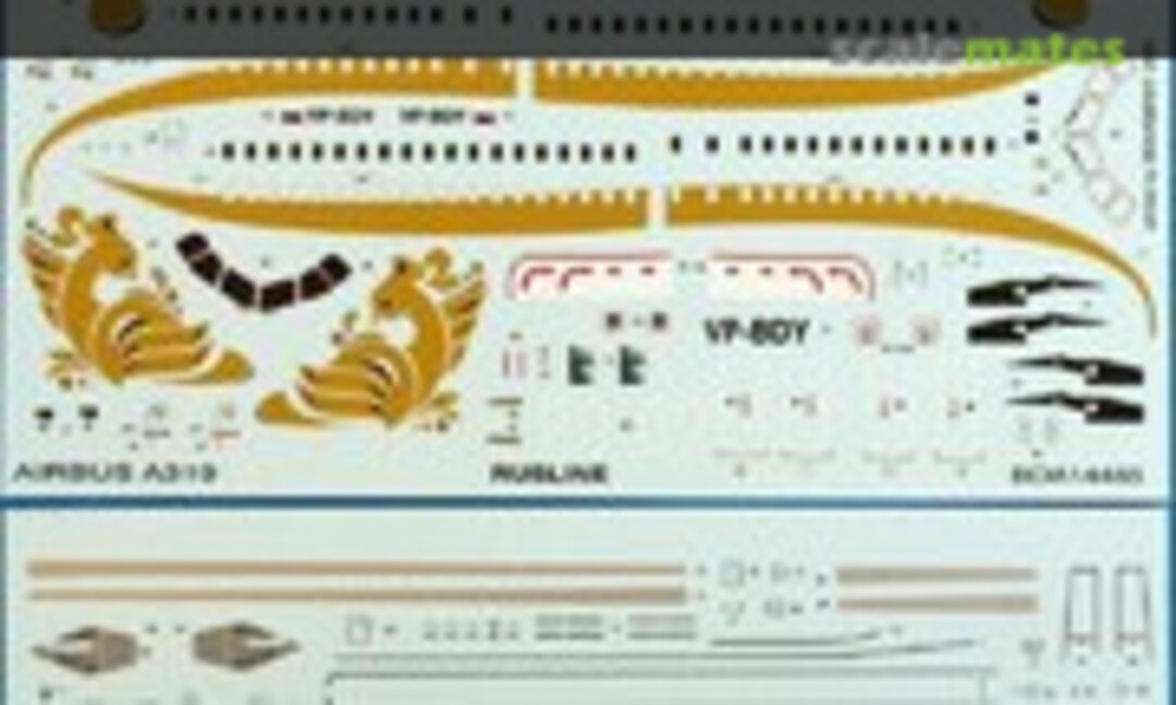 1:144 Airbus A319 Rusline (BOA Decals BOA14485) BOA14485