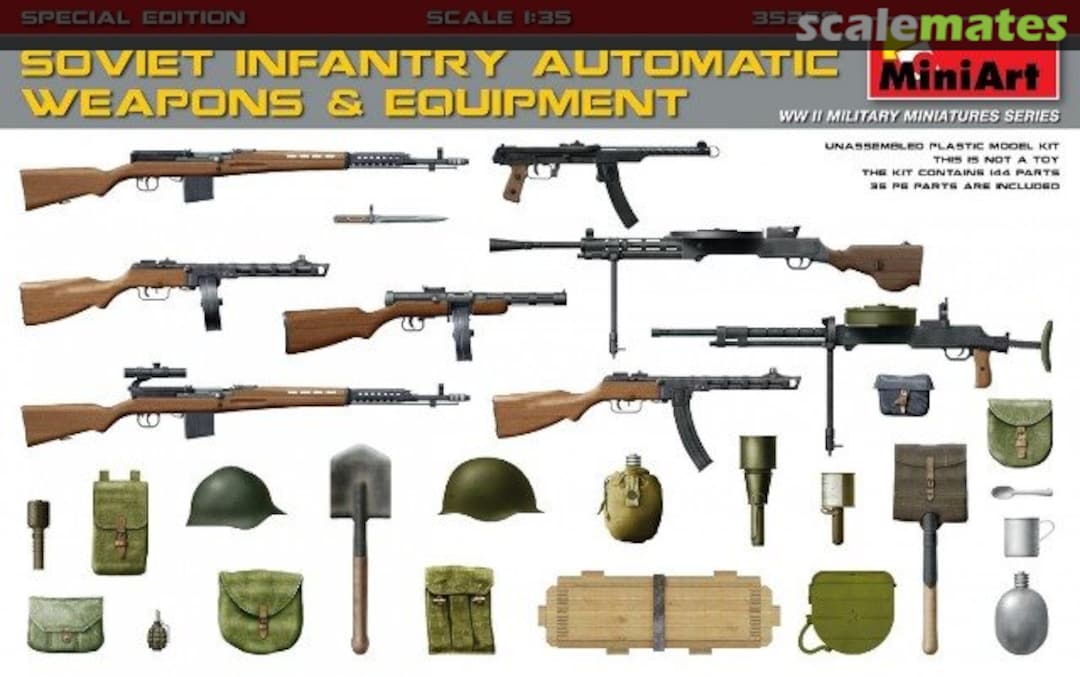 Boxart Soviet Infantry Automatic Weapons & Equipment 35268 MiniArt Boxart Soviet Infantry Automatic Weapons & Equipment 35268 MiniArt