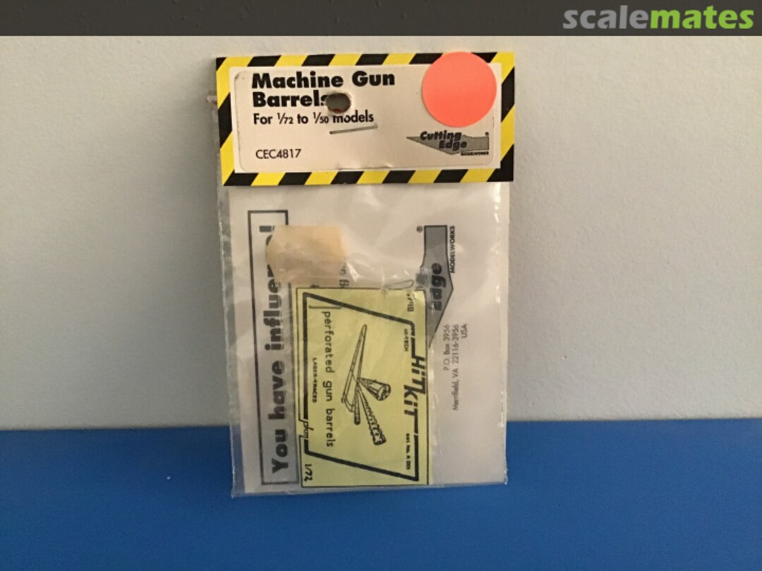 Boxart Machine Gun Barrels CEC4817 Cutting Edge Modelworks Boxart Machine Gun Barrels CEC4817 Cutting Edge Modelworks