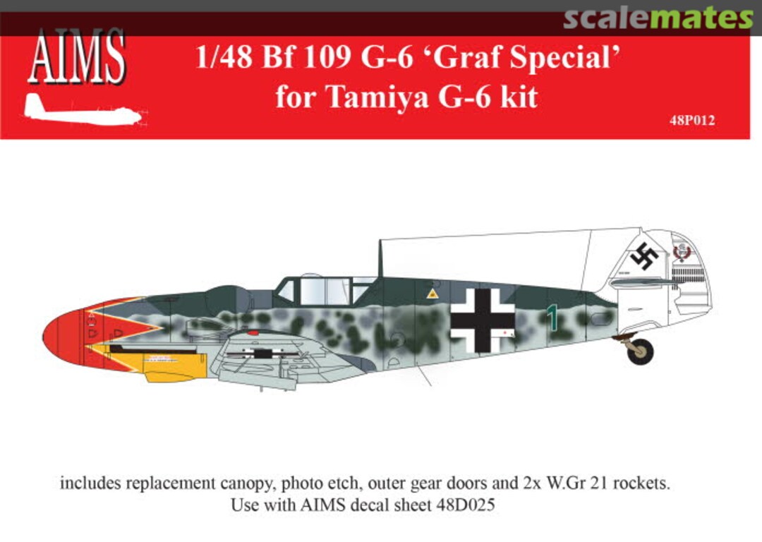 Boxart Messerschmitt Bf-109G-6 'Graf Special' 48P012 AIMS Boxart Messerschmitt Bf-109G-6 'Graf Special' 48P012 AIMS