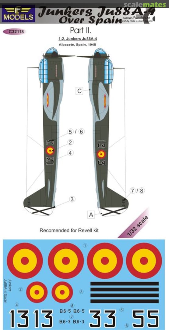 Boxart Junkers Ju88A-4 C32118 LF Models