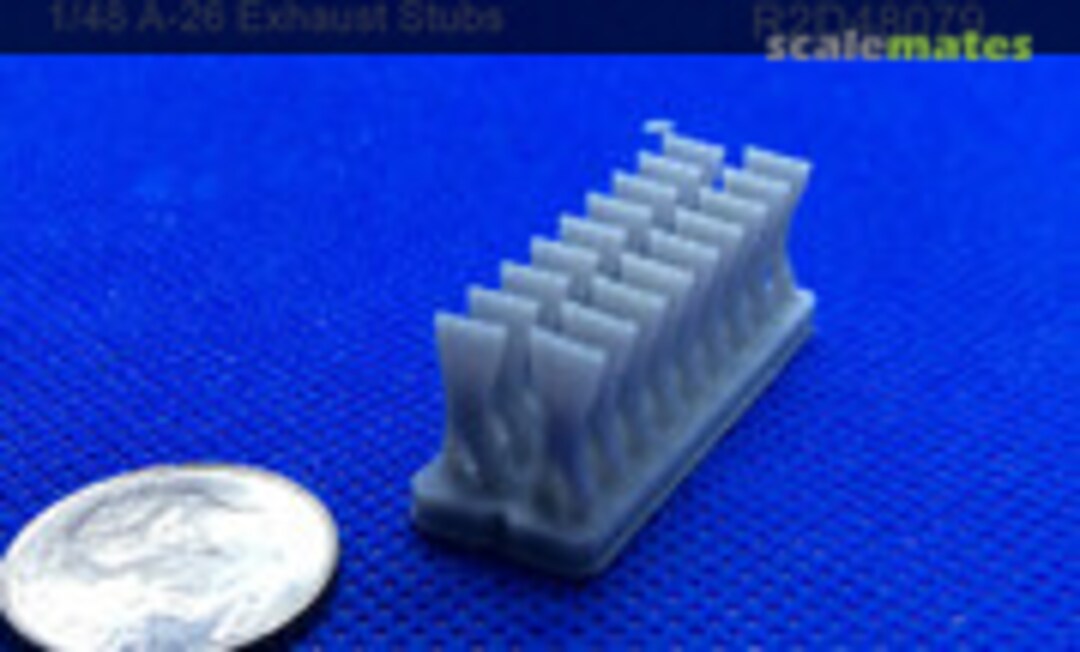 1:48 A-26 Invader Exhaust Stub Upgrade (RESIN2detail R2D48079) R2D48079