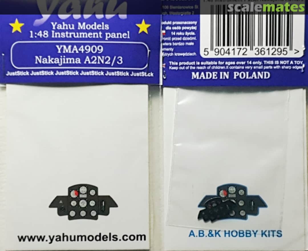 Boxart Nakajima A2N2 / A2N3 YMA4909 Yahu Models