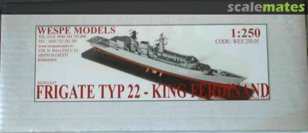 Boxart Frigate Typ 22 - King Ferdinand WES 250.01 Wespe Models