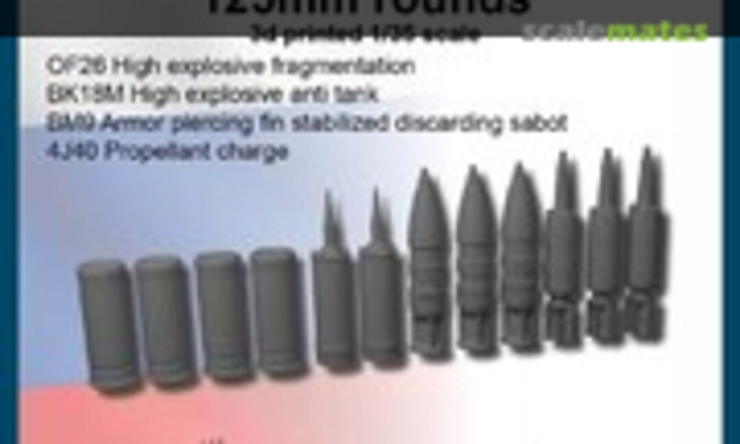 1:35 125mm rounds (FC Model Trend 37171) 37171